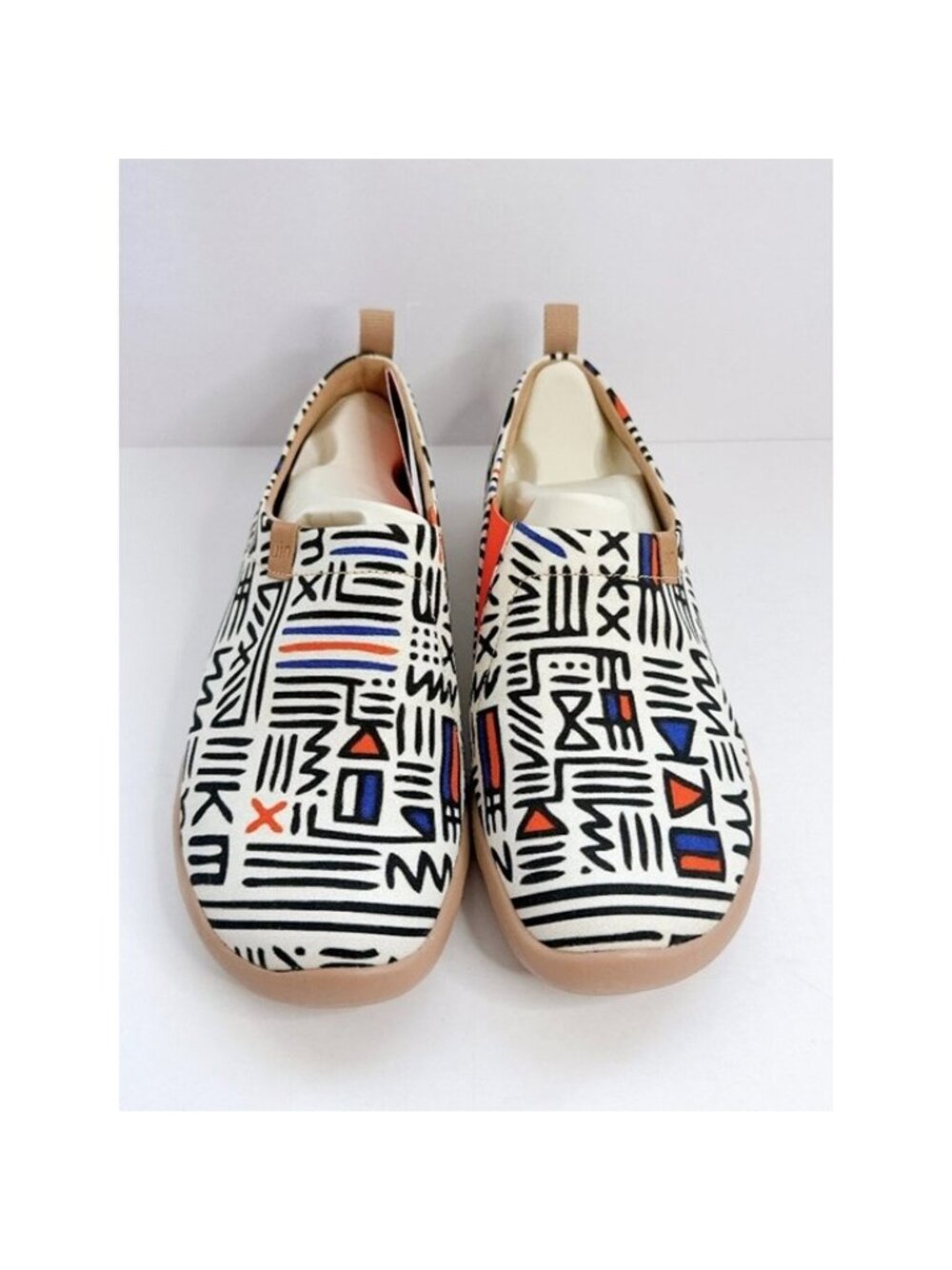 UIN Prediction Canvas Slip On Shoes Abstract Art Flat Men’s Size 7.5